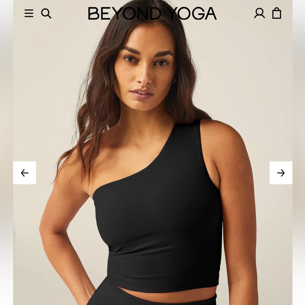 NEW Beyond Yoga The Bold Shoulder Cropped Tank